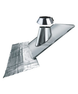SOLIN INOX POUR TUILE ET ARDOISE PENTE 30à45° +COLLET ANTI-INTEMPERIES +KIT PLOMB