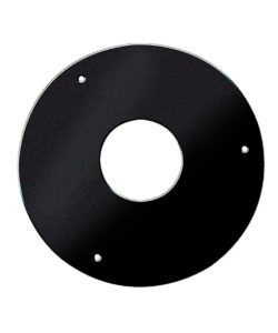PLAQUE DE PROPRETE RONDE dn ext. 300 NOIR MAT