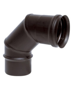 COUDE 90° 0.8 mm ACIER EMAIL NOIR