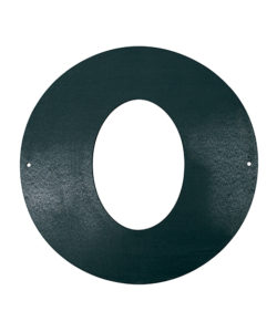 ROSACE DE FINITION ELLIPTIQUE 45° 0.80mm ACIER EMAIL NOIR