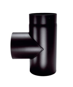 TE 90° BROSSÉ SORTIE FEMELLE EMAIL NOIR MAT 1.2mm
