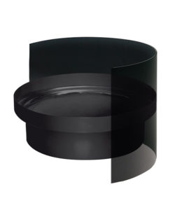 MANCHETTE FEMELLE / FEMELLE ANTI-BISTRE EMAIL NOIR MAT 1.2mm