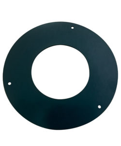 ROSACE DE FINITION (3 trous + vis) PELLET 1.2 mm ACIER NOIR MAT