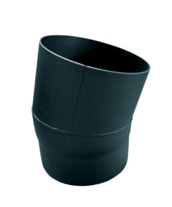 COUDE 15° 2mm ACIER NOIR MAT DN 150
