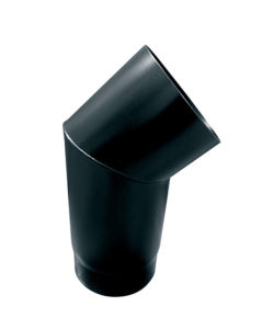 COUDE 45° LONG 2mm ACIER NOIR MAT