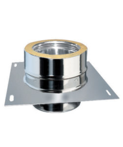 PLAQUE  INTERMEDIAIRE 400x400mm POUR REHAUSSE BOISSEAU MONO M./DOUBLE  (SANS SUPPORTS) DP ISOLE