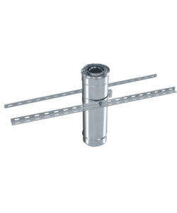 SUPPORT PLANCHER INOX DOUBLE/DOUBLE + 0,5m renforcé DW 25