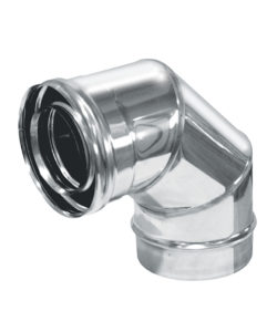 COUDE 90° CONCENTRIQUE INOX 316L Int. / 304 Ext.
