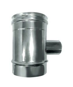 ELEMENT AMENEE D'AIR CONCENTRIQUE  90° INOX PIQUAGE MALE SP