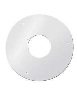 PLAQUE DE PROPRETE RONDE BLANCHE (Dn 500mm) POUR TERMINAL HORIZONTAL