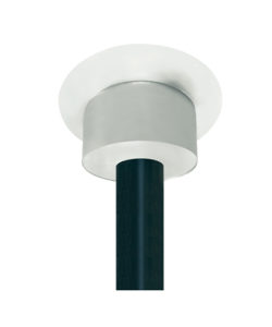 CAISSON DE FINITION ROND NOIR MAT RAL 9004/BLANC RAL 9010 POUR PLAFOND H = 150mm
