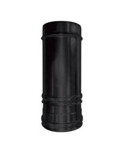 LONGUEUR DROITE AJUSTABLE 280 - 400 mm CONCENTRIQUE INOX 316L Int. / 304 Ext. NOIR MAT