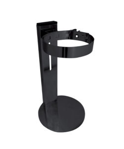 MAINTIEN AU SOL REGLABLE de H=15 à 27 cm NOIR MAT POUR COAX 080/125 et 100/150