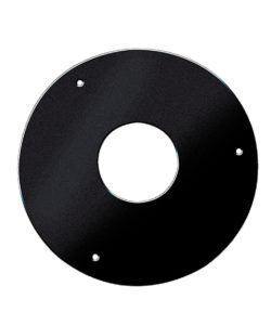 PLAQUE DE PROPRETE RONDE NOIR (Dn 500mm) POUR TERMINAL HORIZONTAL