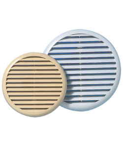GRILLE RONDE INT. EN PLASTIQUE RENFORCE AVEC MOUSTIQUAIRE
