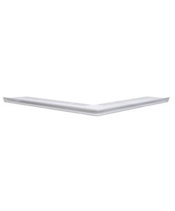 GRILLE DE DIFFUSION D'ANGLE SYMETRIQUE - GAMME DESIGN  - haut 6cm/ Coté 56cm / 56 cm - BLANC / NOIR