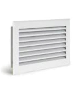GRILLE DECOMPRESSION HOTTE AVEC PRECADRE BLANC
