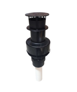 TERMINAL VERTICAL NOIR POUR TOIT PLAT