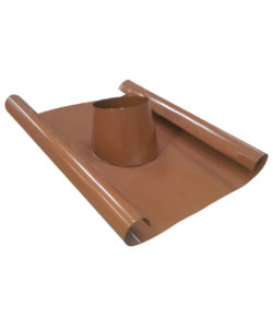 SOLIN INOX  (BASE PLOMB)  TOIT PENTE 5 à 18° COULEUR TUILE DN125