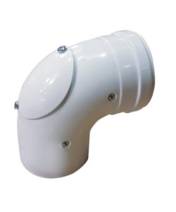 COUDE CONCENTRIQUE 90° PPs / METAL LAQUE AVEC TRAPPE D'INSPECTION