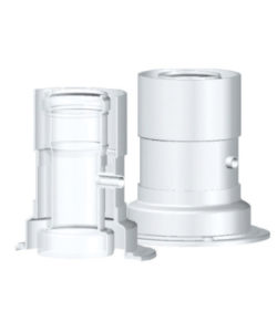 DEPART VERTICAL CHAUDIERE CONC. AVEC PRISE MESURE FUMEE (Bosch - Junkers -...) CONDENS PVC