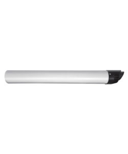 TERMINAL HORIZONTAL LONG CONDENS PVC + 2 rosaces EPDM blanche