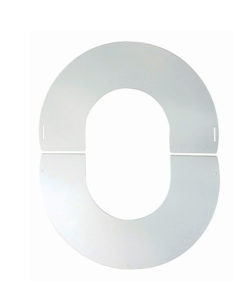 PLAQUE DE PROPRETE BLANCHE INCLINABLE 30°-40° DP ISOLE