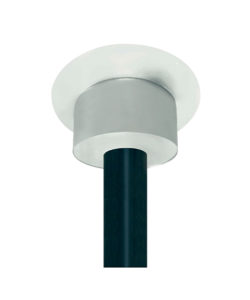 CAISSON DE FINITION ROND NOIR MAT RAL 9004/BLANC RAL 9010  POUR PLAFOND H = 250mm