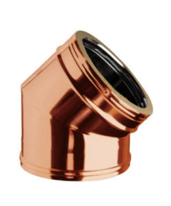 COUDE 45° DP ISOLÉ INOX316L/CUIVRE