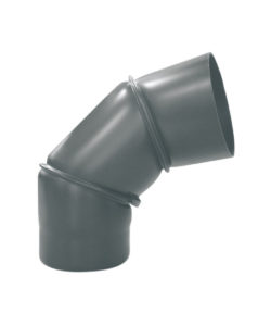 COUDE ORIENTABLE 0 à 90° AVEC TRAPPE DE VISITE 2mm ACIER GRIS