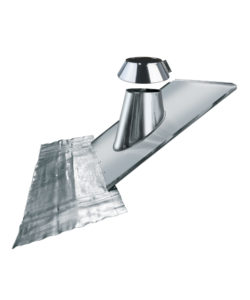 SOLIN INOX POUR TUILE ET ARDOISE PENTE 30à45° +COLLET ANTI-INTEMPERIES +KIT PLOMB COULEUR