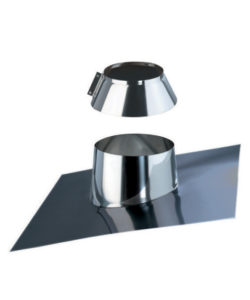 SOLIN TOUT INOX TOIT PENTE  5° A 30° + COLLET DW25