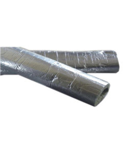 COQUILLE LAINE DE ROCHE REVÊTUE ALU, 50 Kg/m3, H=1000mm, EP. 30mm