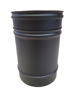 ÉLÉMENT DROIT AJUSTABLE 257 à 390mm DP ISOLÉ NOIR MAT