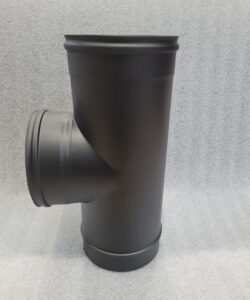 TÉ 90° COURT DP ISOLÉ NOIR MAT