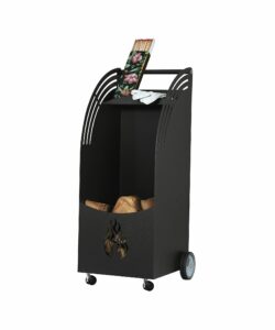 CANOPUS    Porte bûche à roulettes