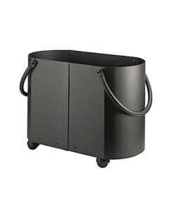 ALSEPHINA  Porte buches à roulettes